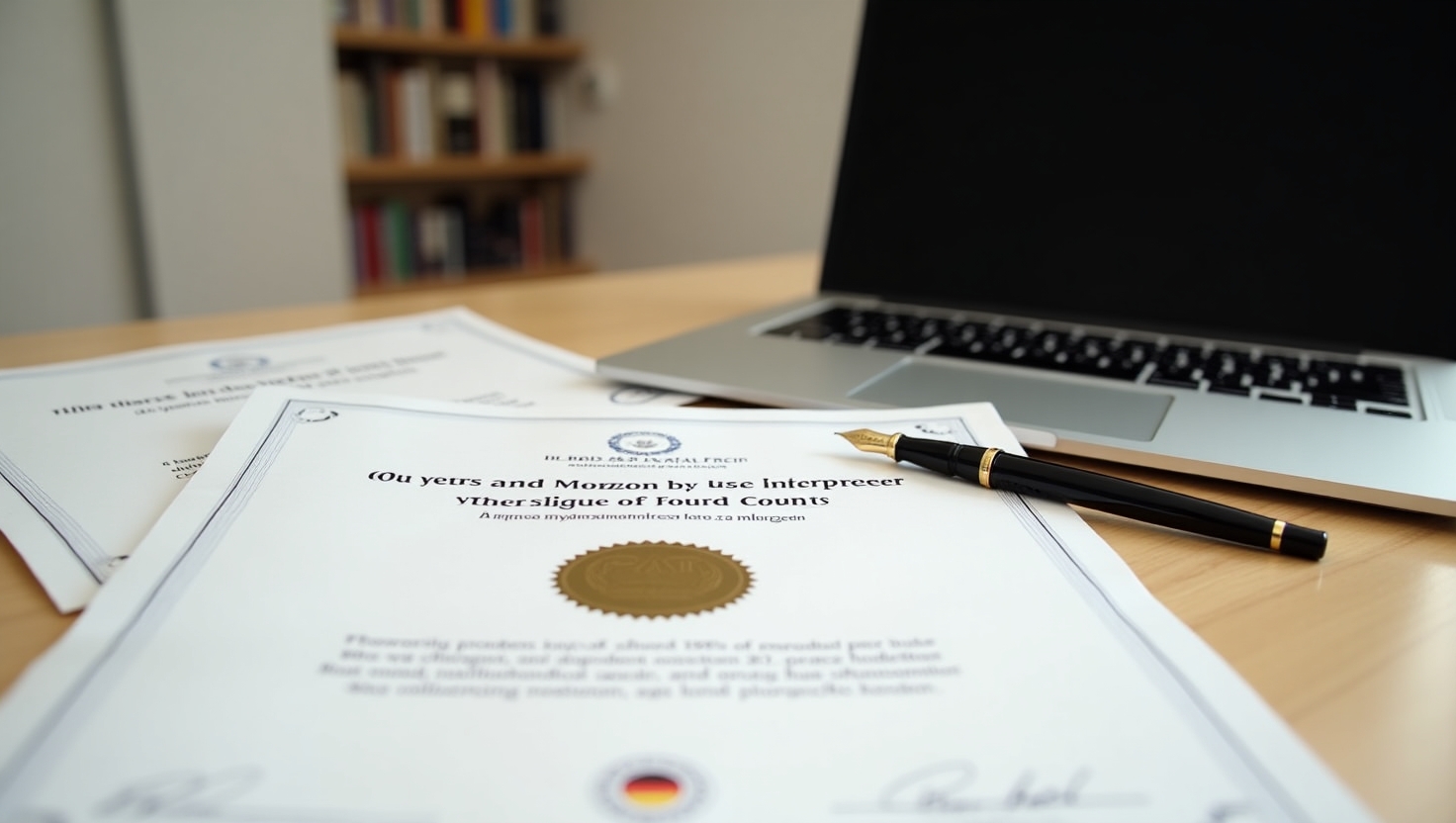 공문서, 증명서, 공식 서류 공인 번역사로서 관공서, 법원, 대학 등 독일 내 모든 공식 기관에 제출 가능한 법적 효력이 있는 공증 번역을 제공합니다.​