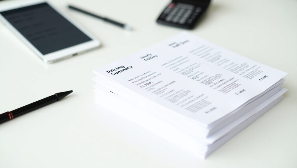 기본 요금 기준 시간 단위 요금: 93 € (부가세 제외, 교통비 별도) 관공서 일정, 인터뷰, 온라인 미팅 등 단시간 업무에 적합 반일 요금 (최대 4시간): 372 € (부가세 제외, 교통비 별도) 기업 방문, 간단한 회의, 기술 상담 등에 적합 전일 요금 (최대 8시간): 744 € (부가세 제외, 교통비 별도) 기술 심사, 국제 세미나, 연수 등 하루 일정에 적합